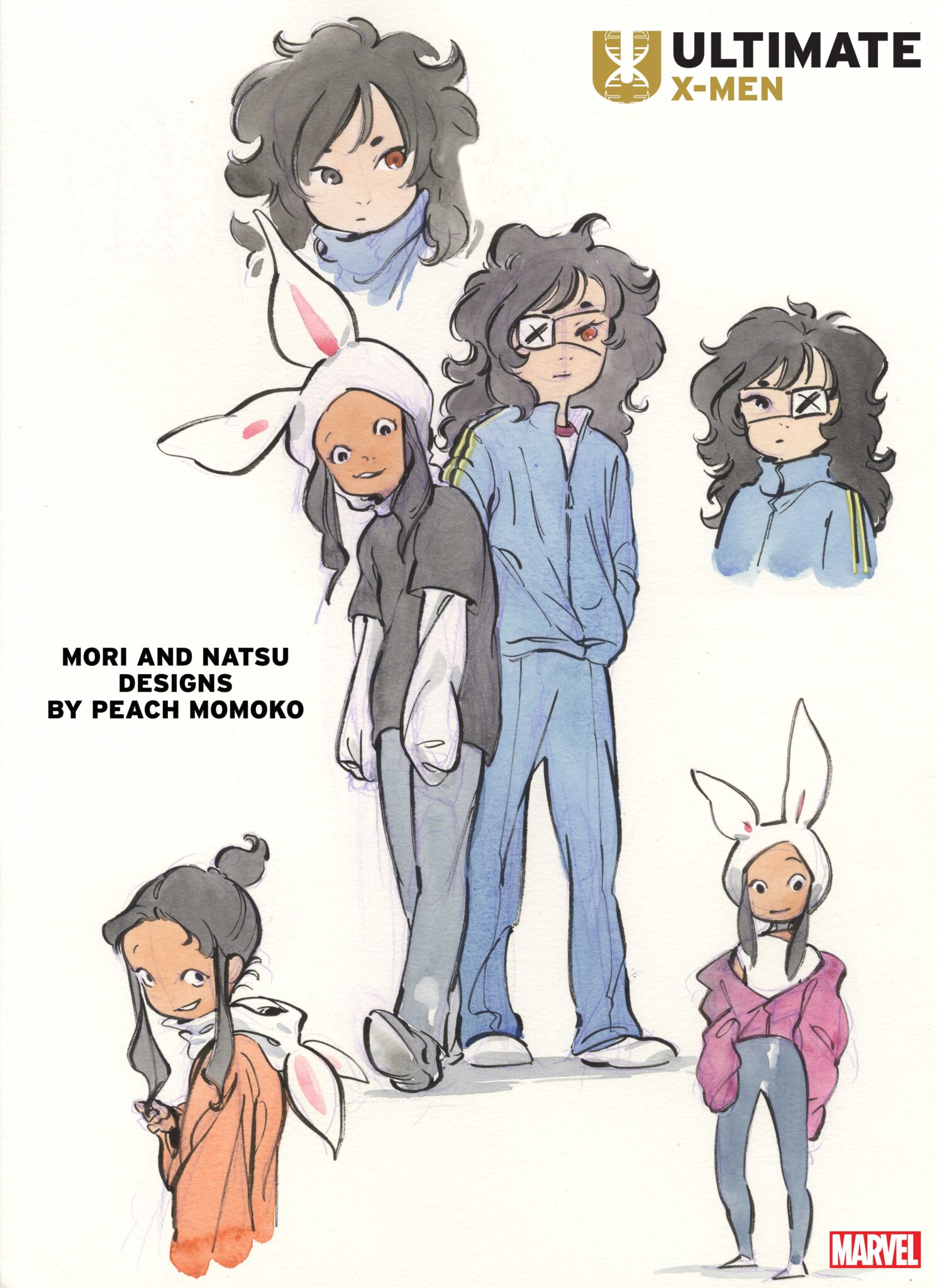 Ultimate X-Men Mori and Natsu character sheet