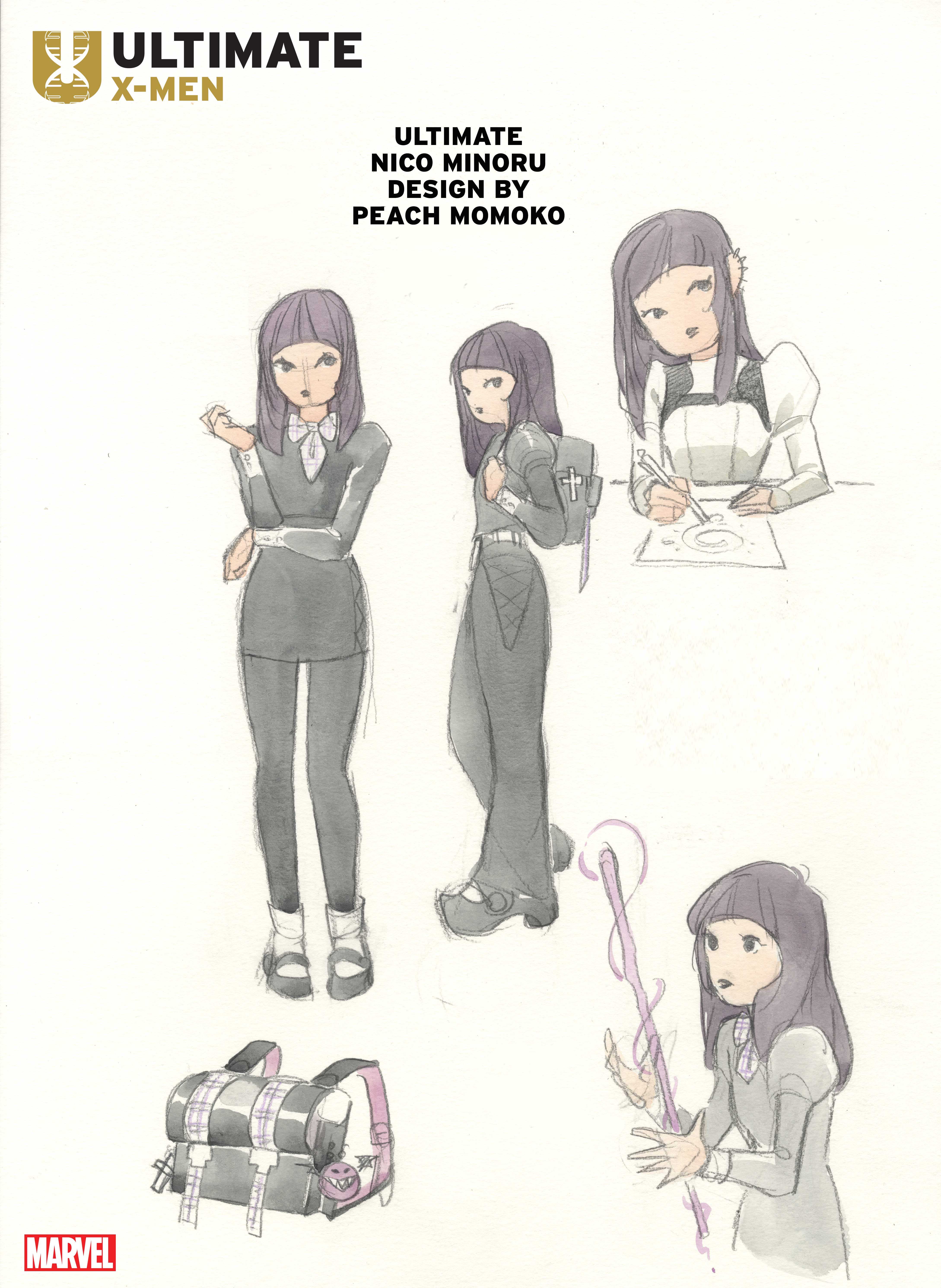 Ultimate Nico Minoru design sheet