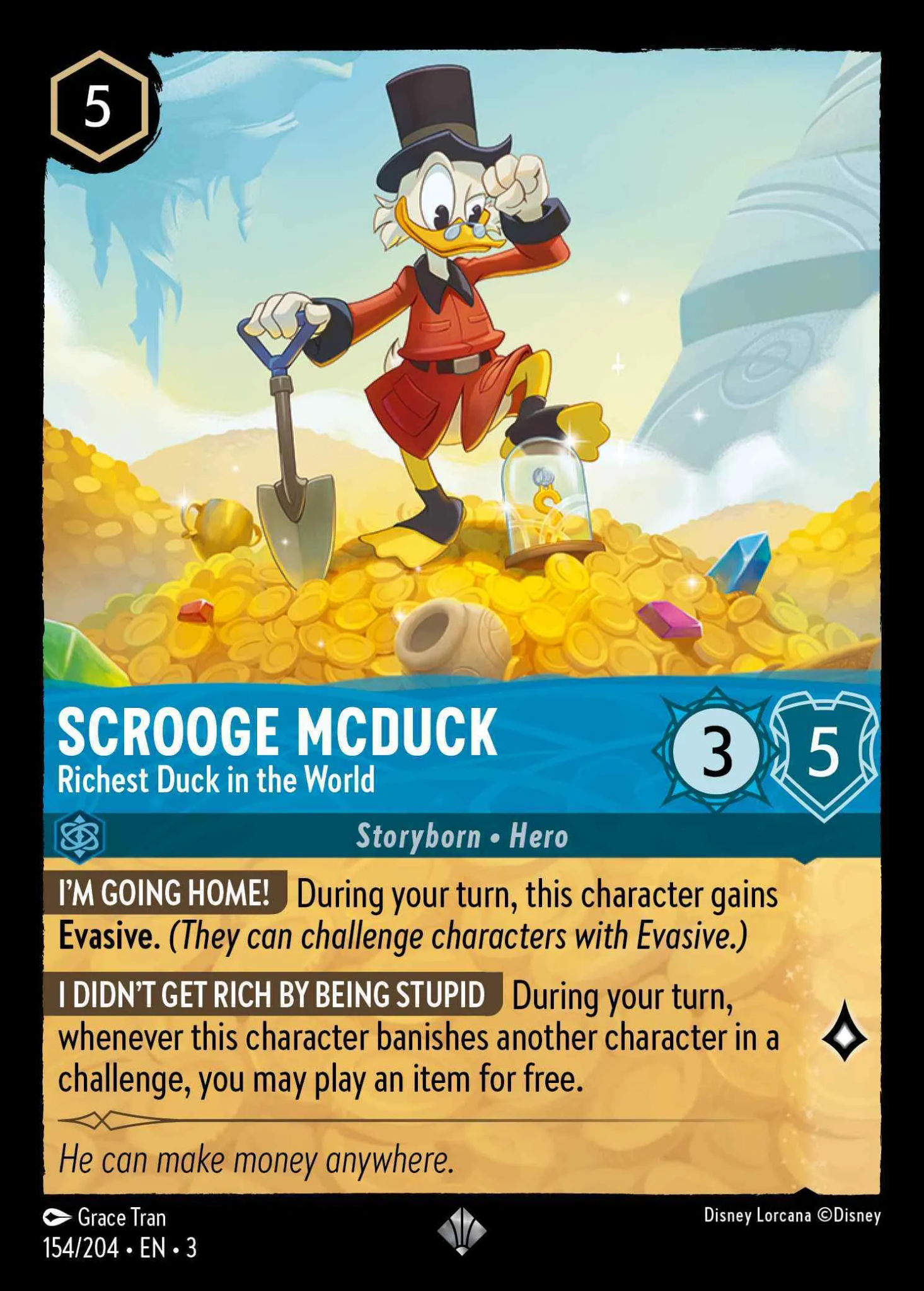 Lorcana Scrooge Card