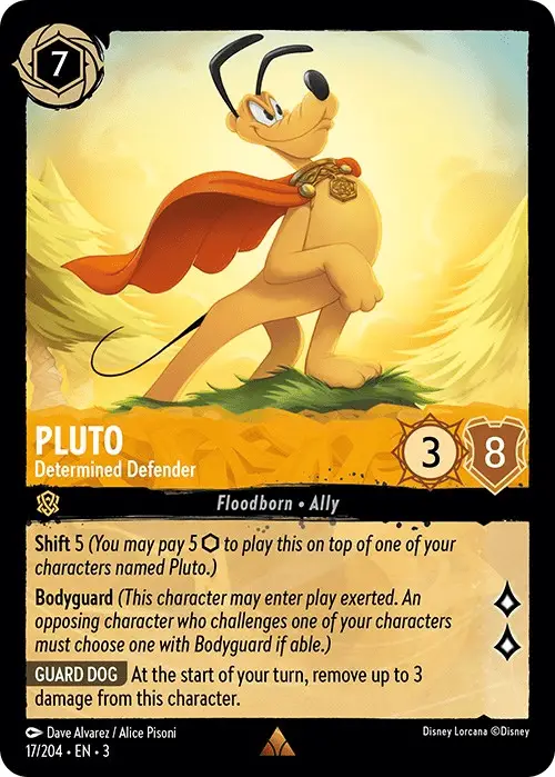 Lorcana Pluto Card