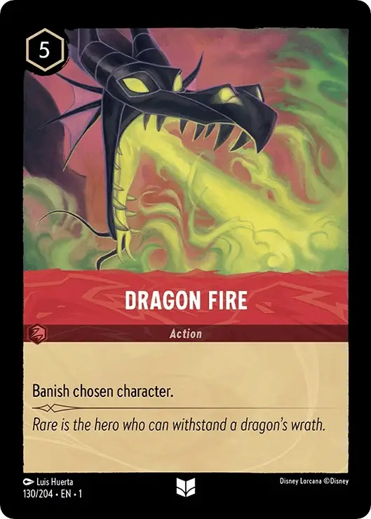 Lorcana Dragon Fire Card