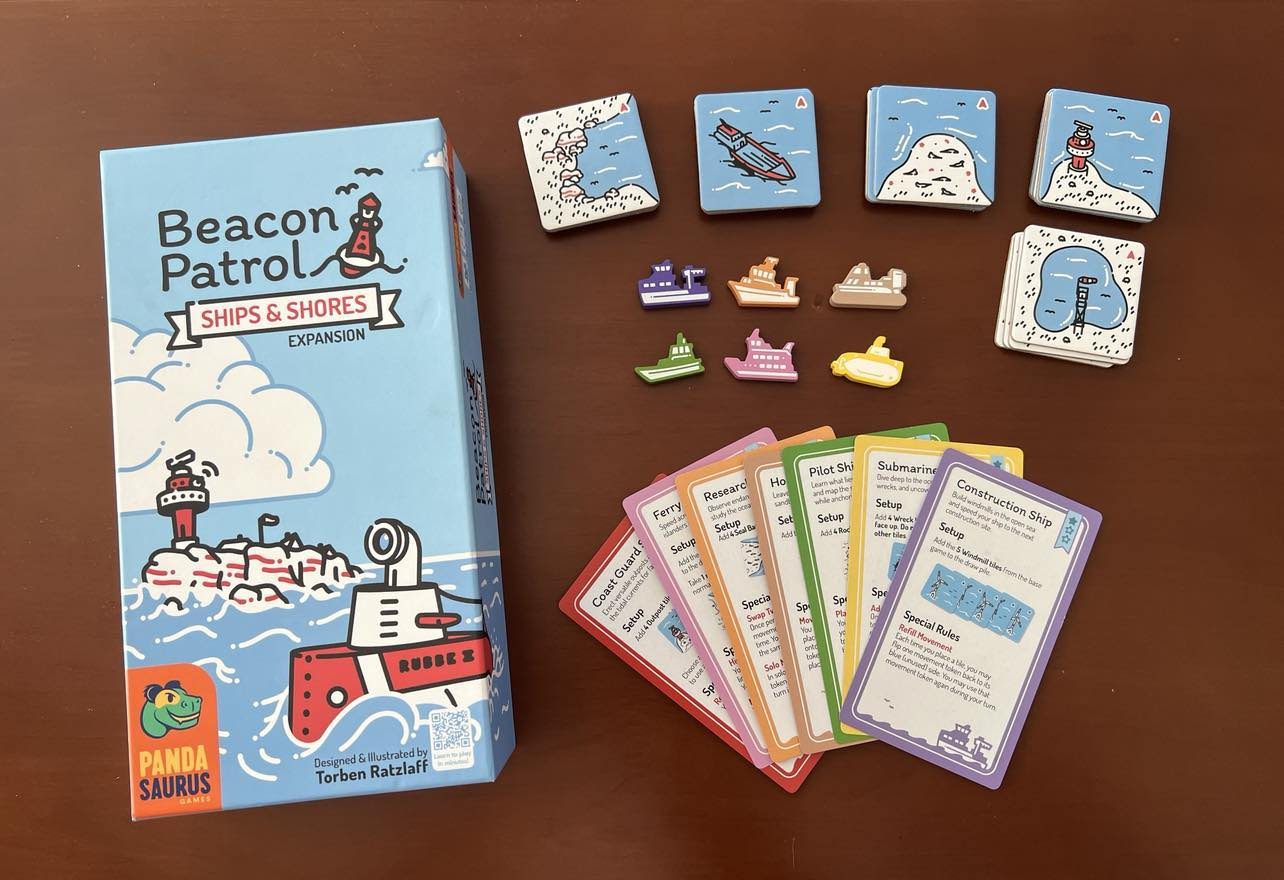 Beacon Patrol Ships & Shores expansion box and contents