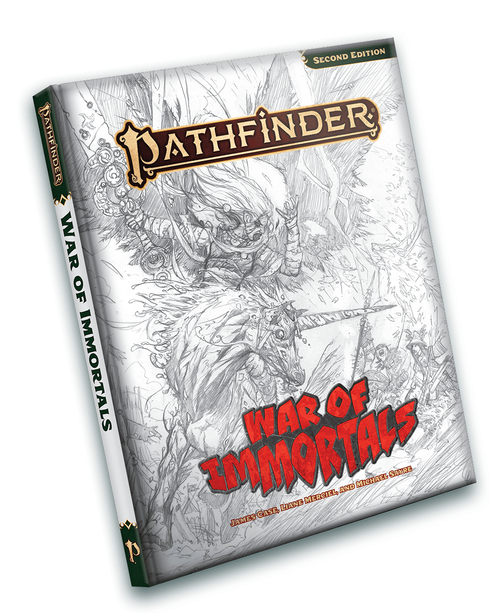 Pathfinder War of Immortals sketch cover