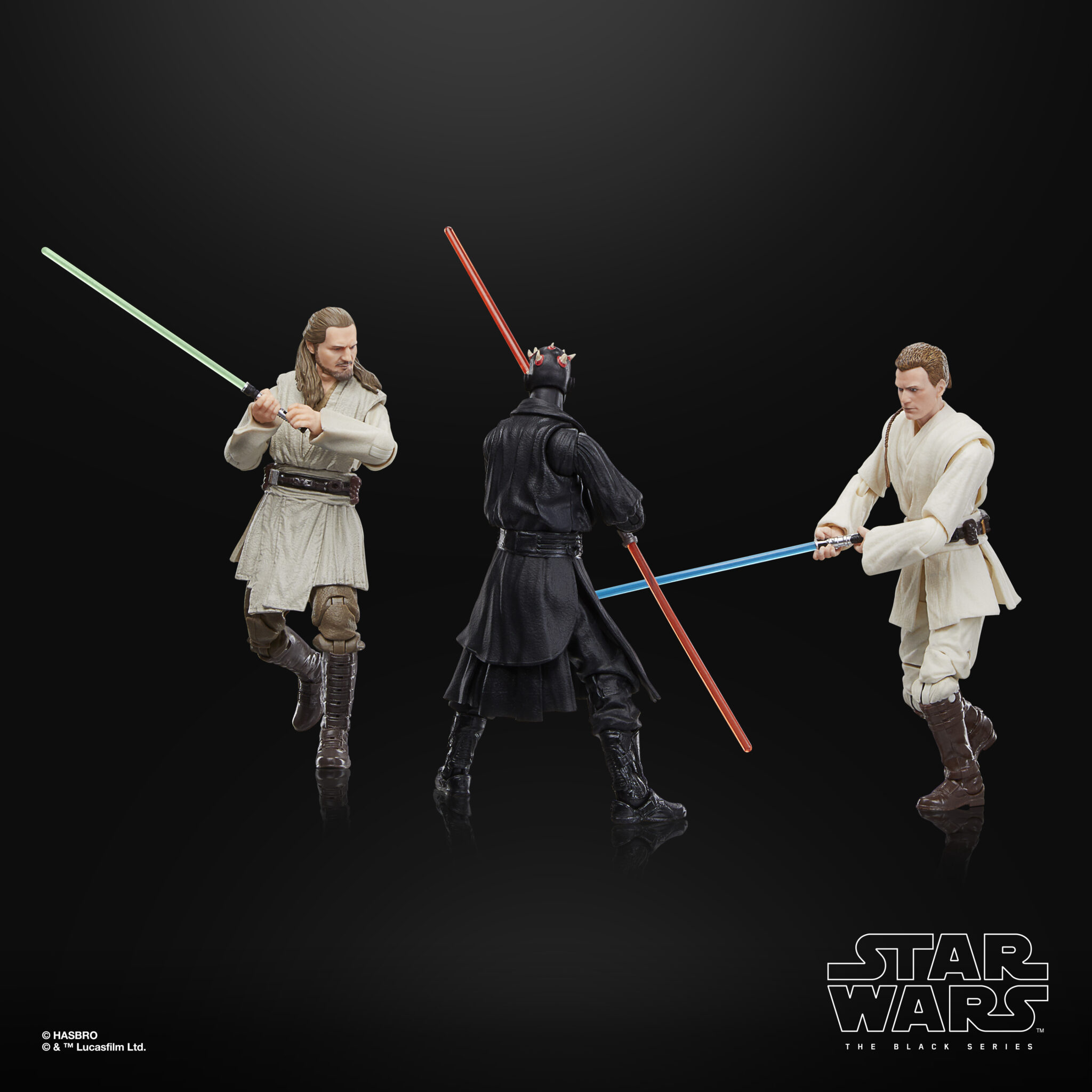 STAR WARS: THE BLACK SERIES STAR WARS: THE PHANTOM MENACE 3-PACK figures