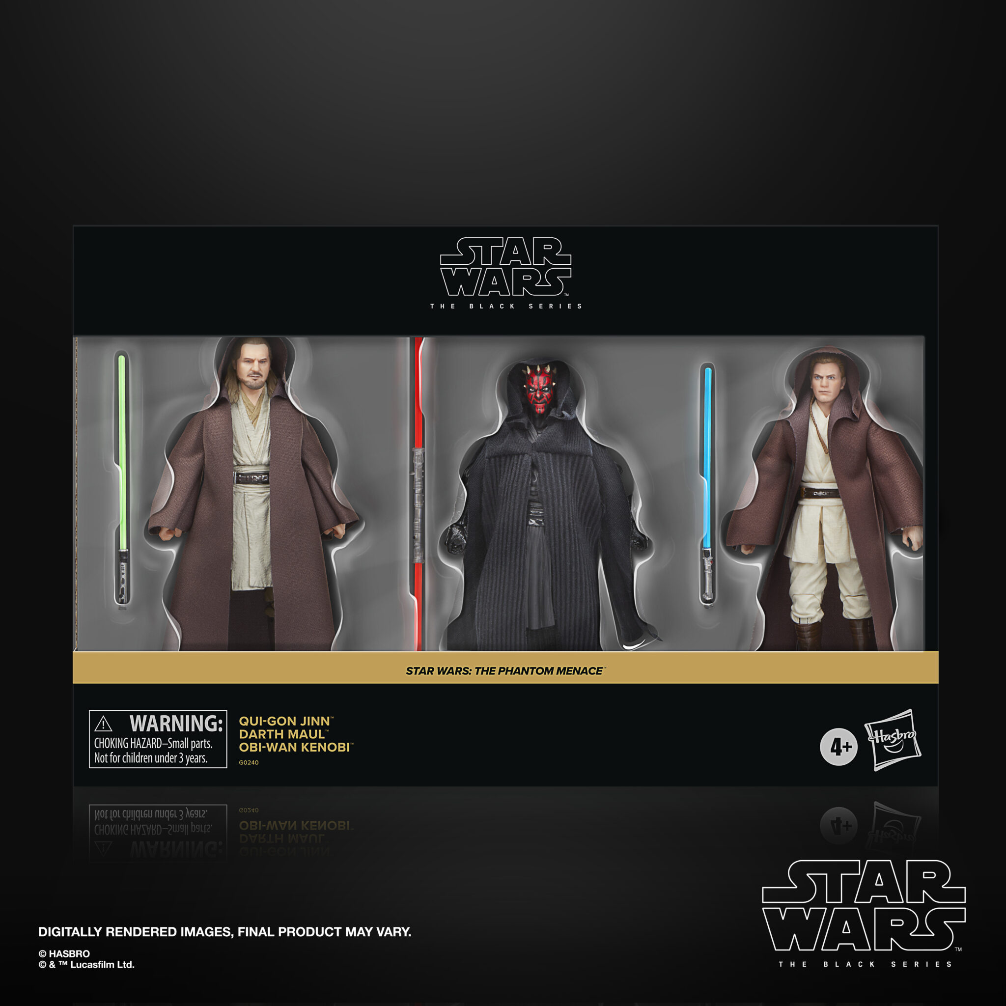 STAR WARS: THE BLACK SERIES STAR WARS: THE PHANTOM MENACE 3-PACK box