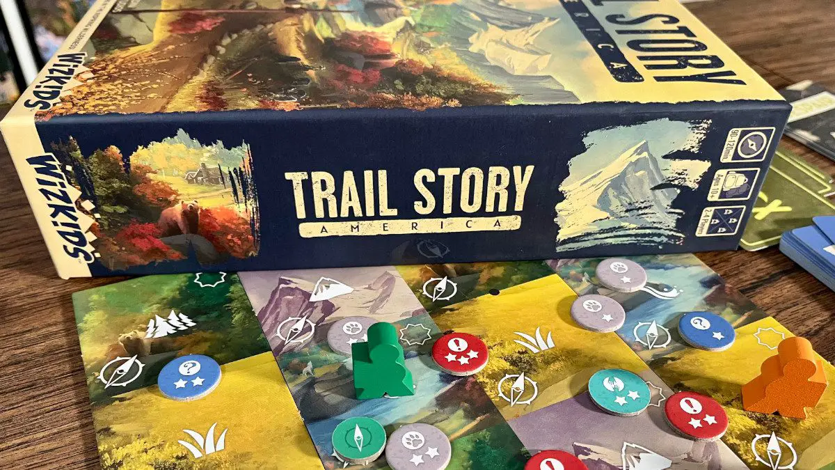 Trail Story: America Board game and explorer