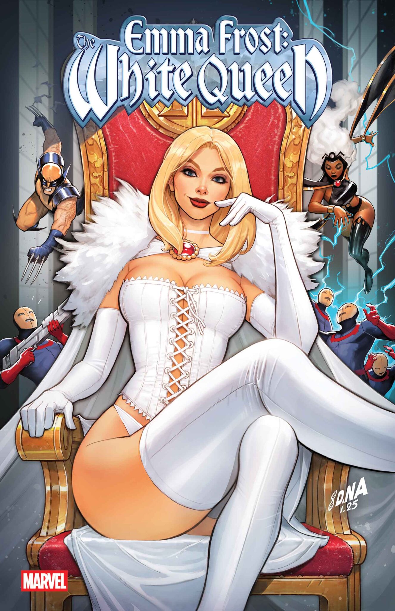 Emma Frost: The White Queen #1 Set To Feature Glamorous Covers By Joelle Jones, Rickie Yagawa, And More 1 Emma Frost: The White Queen #1 cover