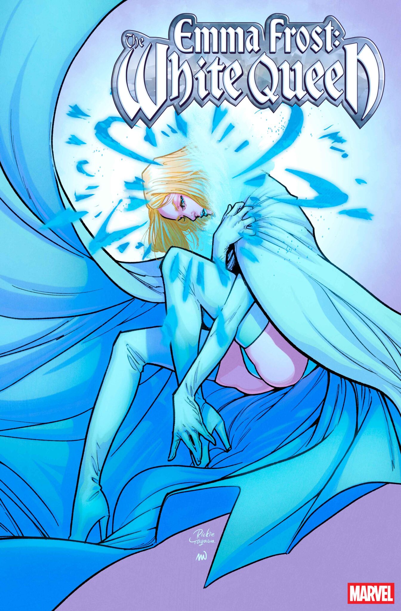 Emma Frost: The White Queen #1 Set To Feature Glamorous Covers By Joelle Jones, Rickie Yagawa, And More 6 Emma Frost: The White Queen Foil Variant Cover by RICKIE YAGAWA