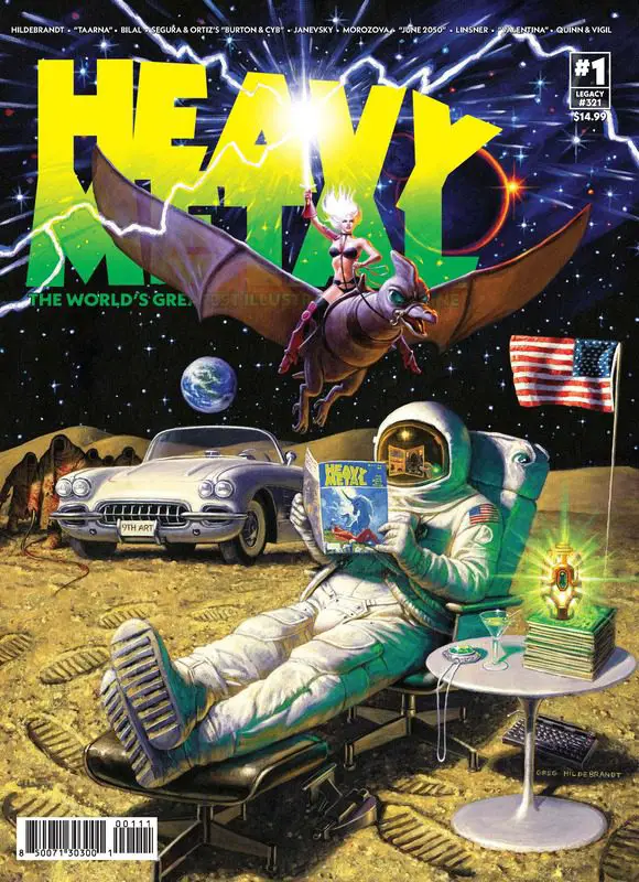 Heavy Metal Magazine Makes Grand Return With Mind-bending Art And Stories From All-Star Lineup Of Creators 9 Heavy Metal #1 Cover A - Greg Hildebrandt
