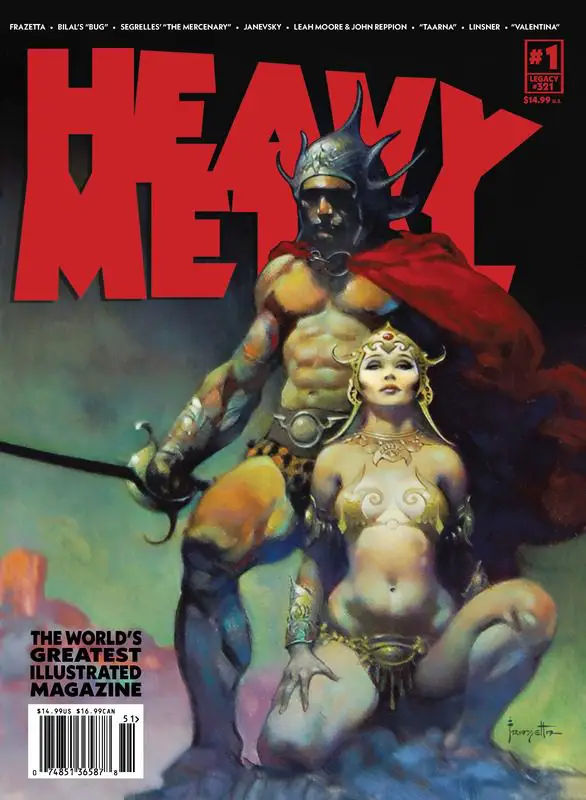 Heavy Metal Magazine Makes Grand Return With Mind-bending Art And Stories From All-Star Lineup Of Creators 10 Heavy Metal #1 Cover B - Frank Frazetta