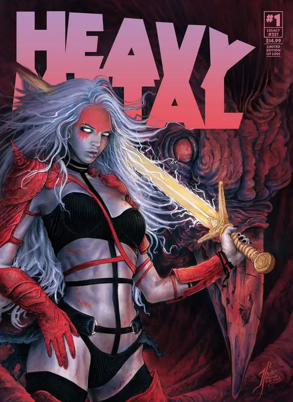 Heavy Metal Magazine Makes Grand Return With Mind-bending Art And Stories From All-Star Lineup Of Creators 15 Heavy Metal #1 Cover H - Tehani Farr - Webstore Exclusive Taarna Variant