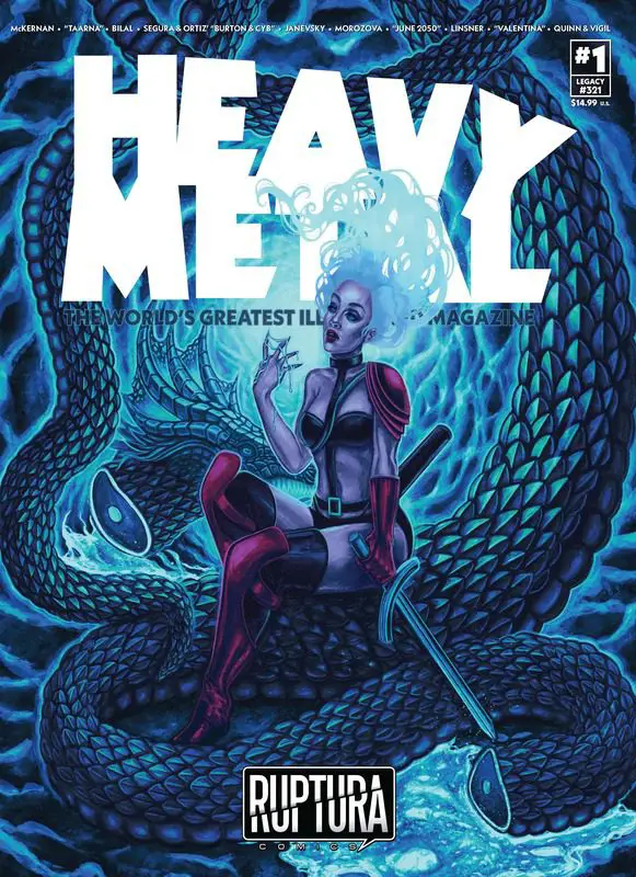 Heavy Metal Magazine Makes Grand Return With Mind-bending Art And Stories From All-Star Lineup Of Creators 17 Heavy Metal #1 Ruptura Exclusive Kelly Mckernan Cover