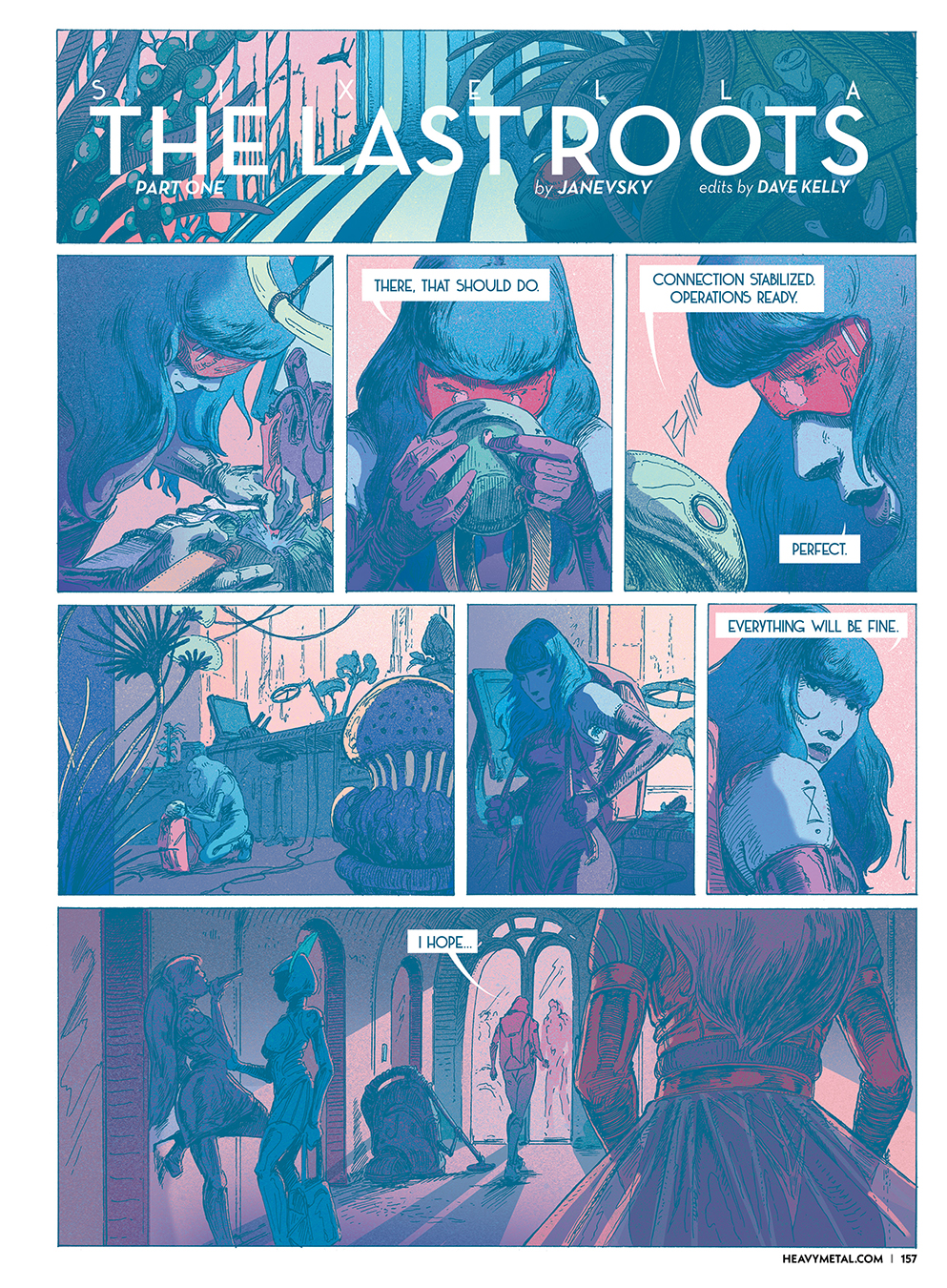 Heavy Metal Magazine Makes Grand Return With Mind-bending Art And Stories From All-Star Lineup Of Creators 1 "Sixella: The Last Roots" by Janevsky (Lilith, Sixella)