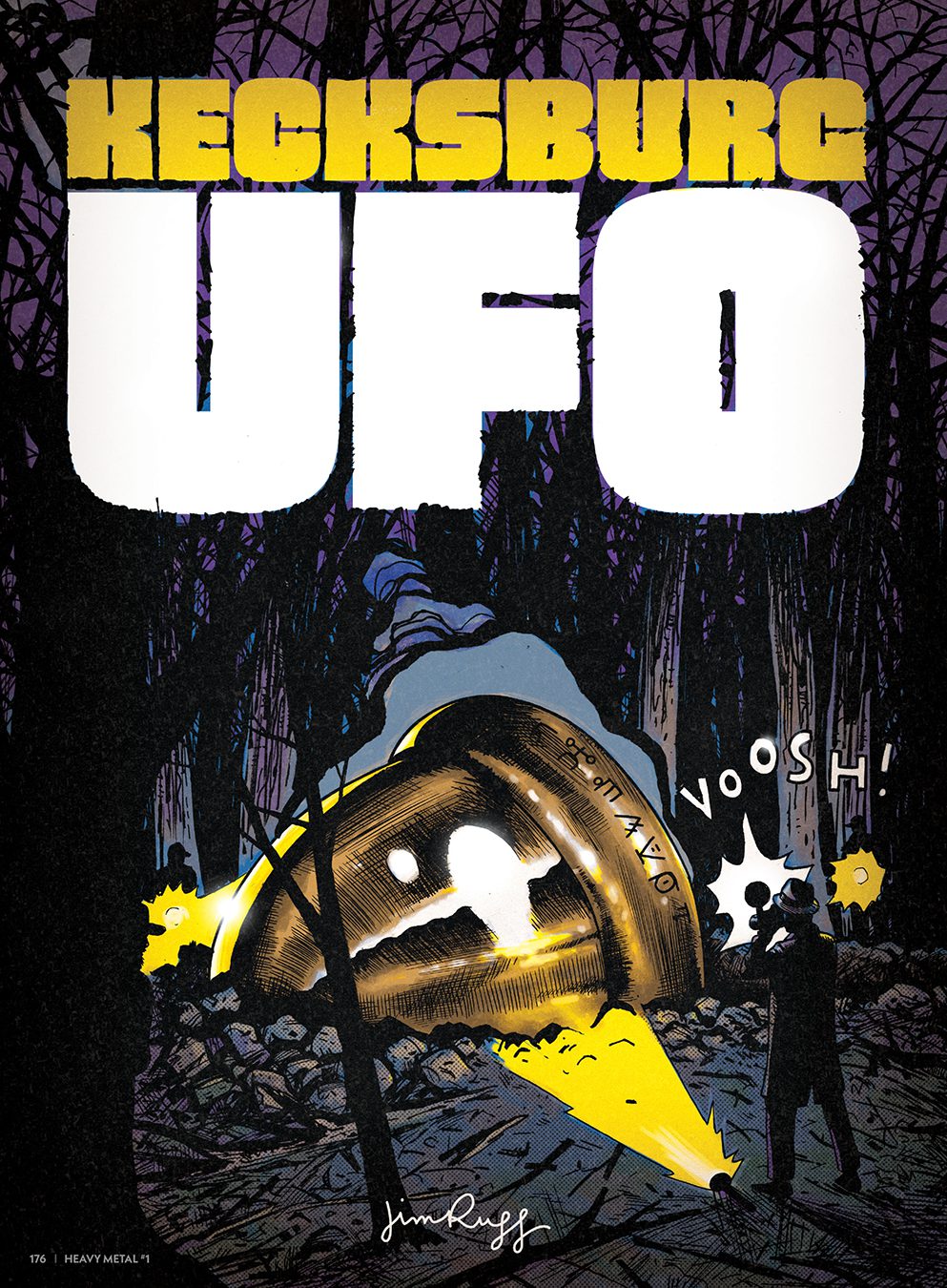 Heavy Metal Magazine Makes Grand Return With Mind-bending Art And Stories From All-Star Lineup Of Creators 7 "Kecksburg UFO" by Jim Rugg (Street Angel)