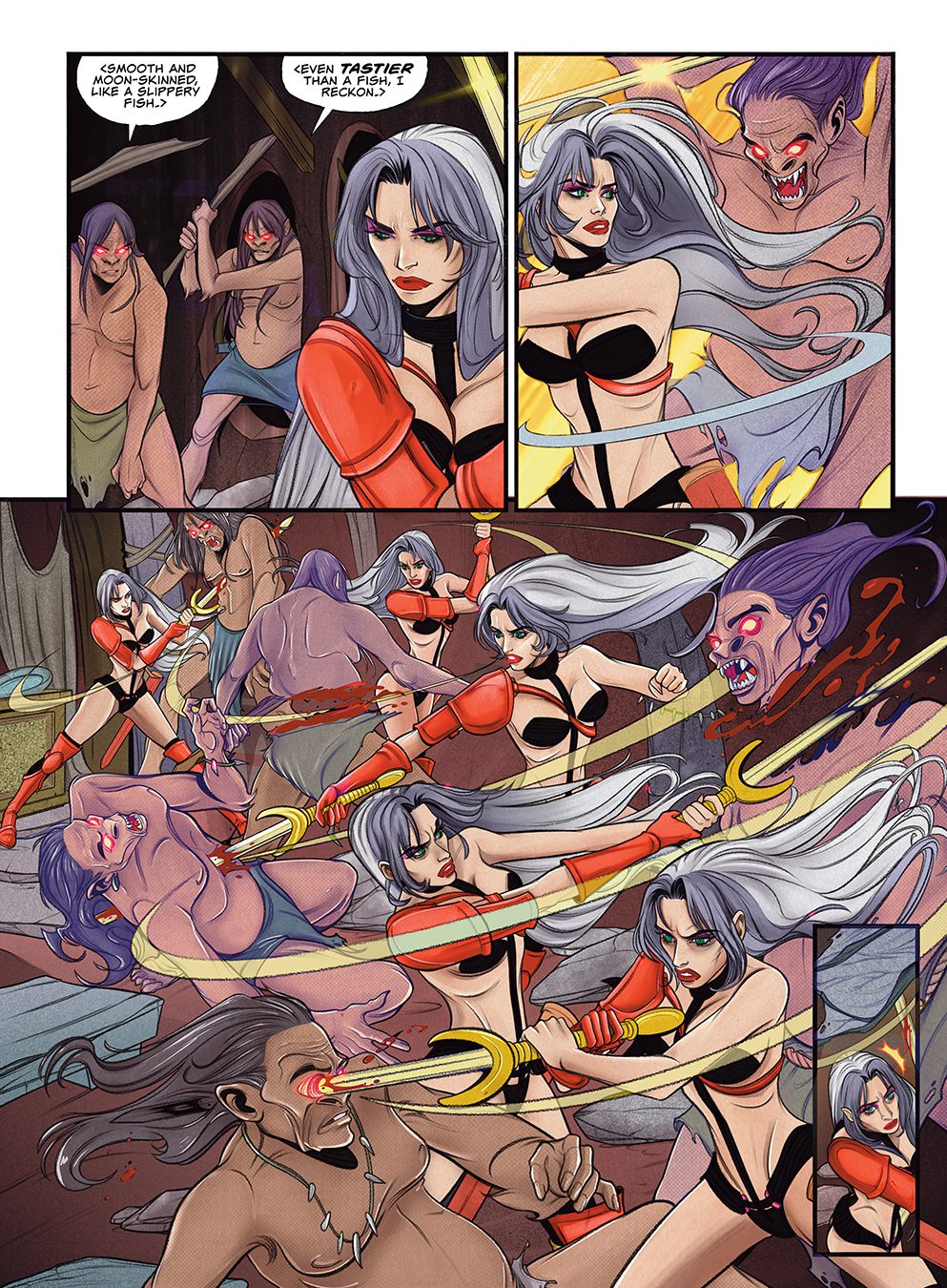 Heavy Metal Magazine Makes Grand Return With Mind-bending Art And Stories From All-Star Lineup Of Creators 3 "Taarna: Rebirth" by Leah Moore (Iron Maiden, 2000 AD), John Reppion (Iron Maiden, 2000 AD), and Anna Morozova (2000 AD, Judge Dredd)