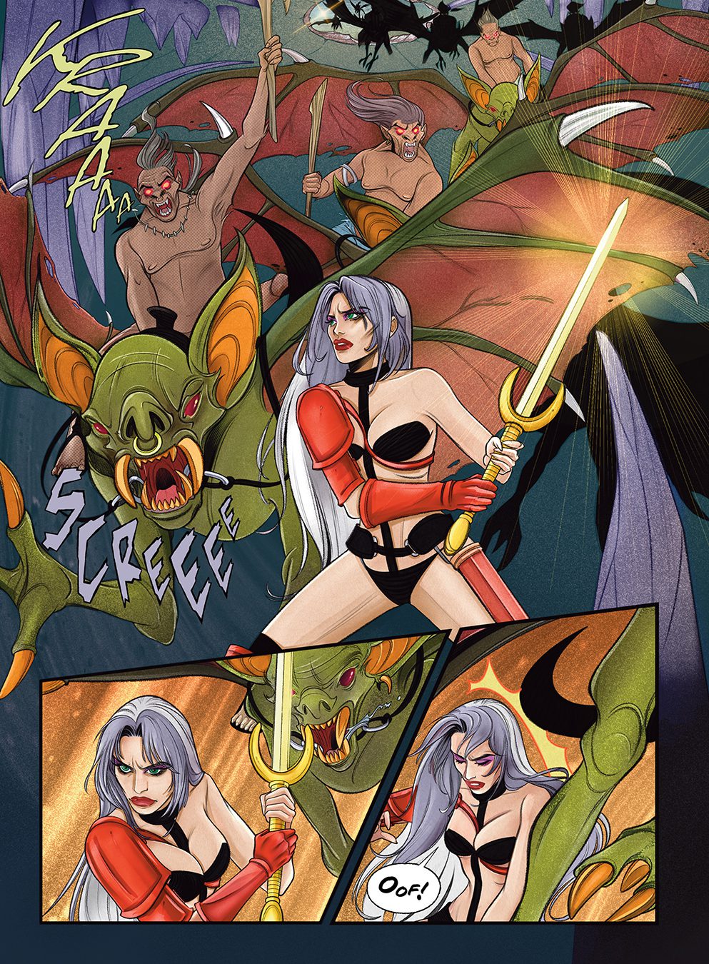 Heavy Metal Magazine Makes Grand Return With Mind-bending Art And Stories From All-Star Lineup Of Creators 4 "Taarna: Rebirth" by Leah Moore (Iron Maiden, 2000 AD), John Reppion (Iron Maiden, 2000 AD), and Anna Morozova (2000 AD, Judge Dredd)