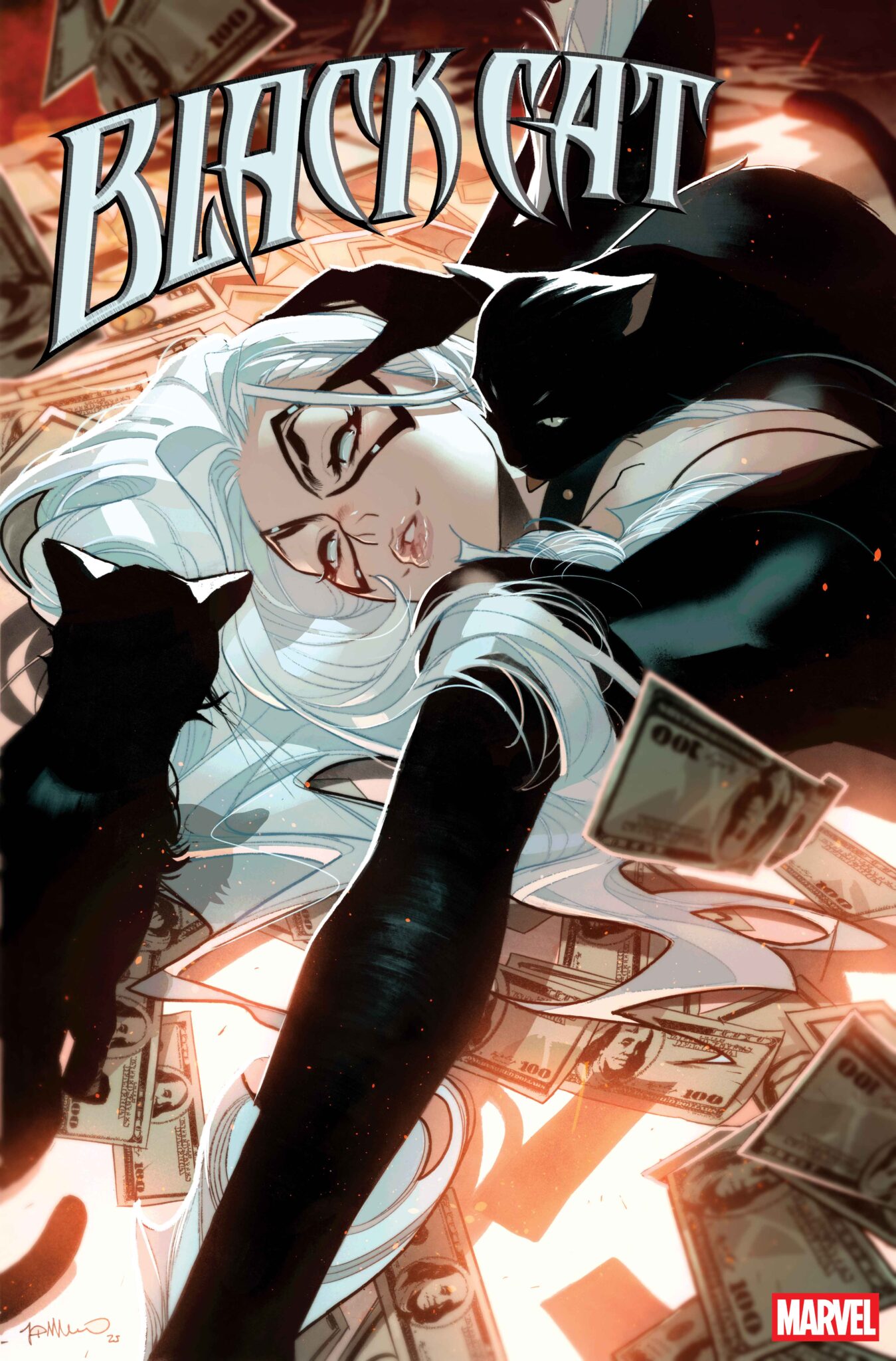 G. Willow Wilson Will Take Black Cat From Super Thief To Super Hero In New Solo Series 1 Black Cat #1 Variant Cover by SIMONE DI MEO