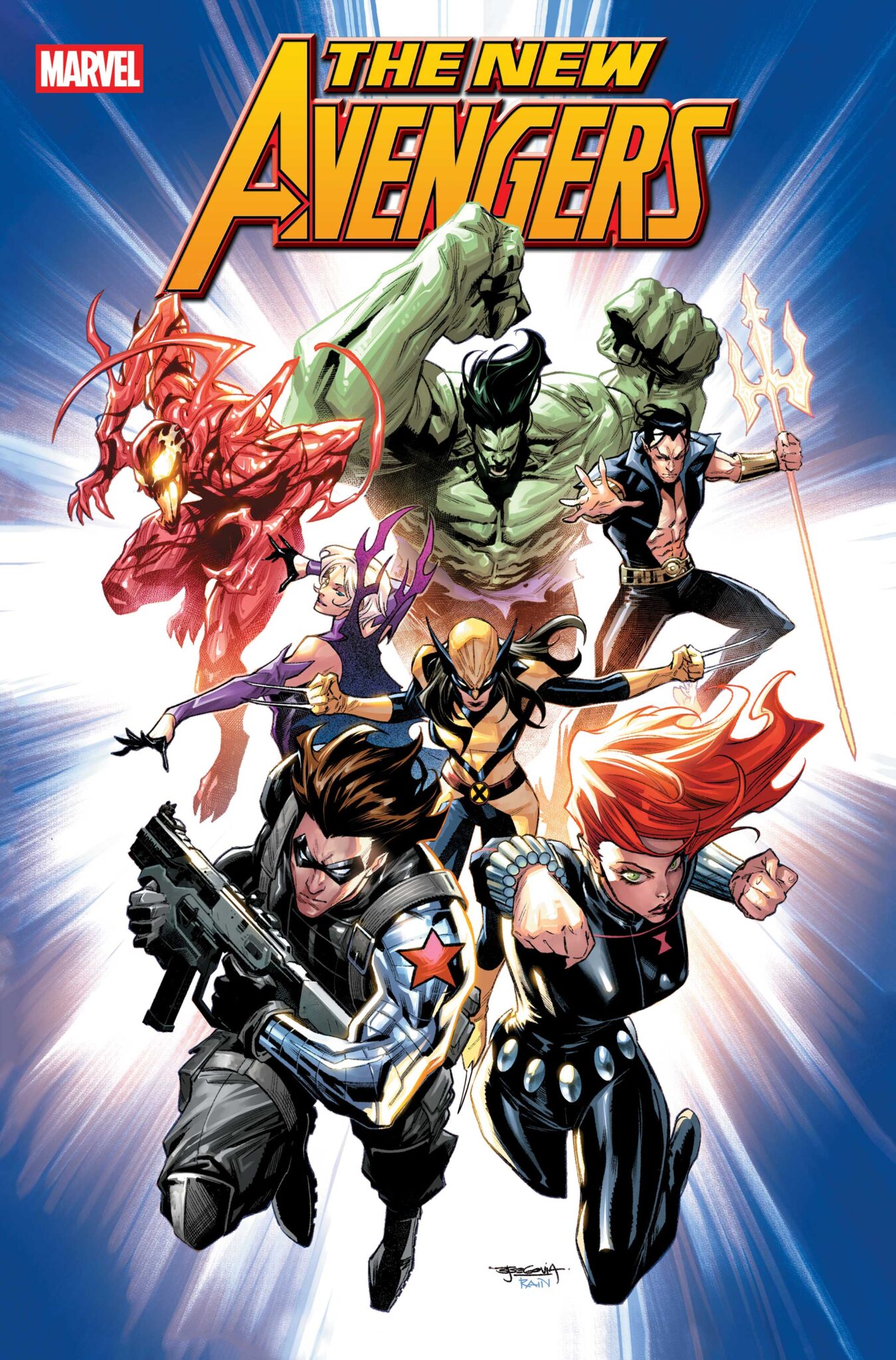Marvel Reveals New Thunderbolts Team Will Actually Be New Avengers 1 Cover by STEPHEN SEGOVIA