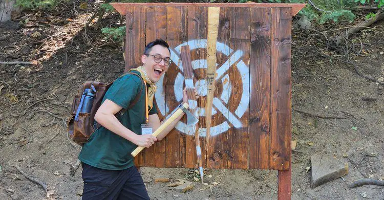 Immersive "Adult TTRPG Summer Camp" Dungeons & Cabins Opens For Summer Registration 3 Dungeons & Cabins axe throwing