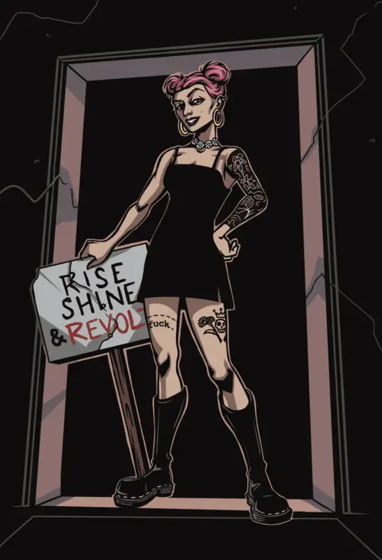 "A Weird And Entertaining Dance of Theory": How SoulMuppet Publishing Turned Demon Hunting Into Anti-Capitalist Organization In Mad As Hell 3 Revolutionary at a protest in Mad As Hell
