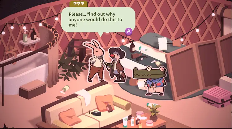 Duck Detective: The Ghost of Glamping Delivers on Twists and Turns 2 the influencer asking for help from freddy after a break in