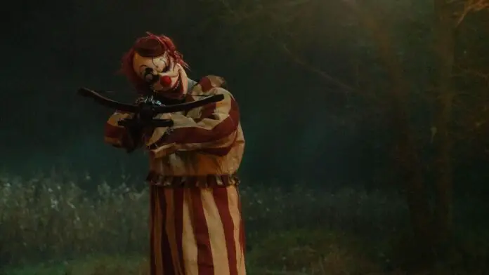 clown in a cornfield
