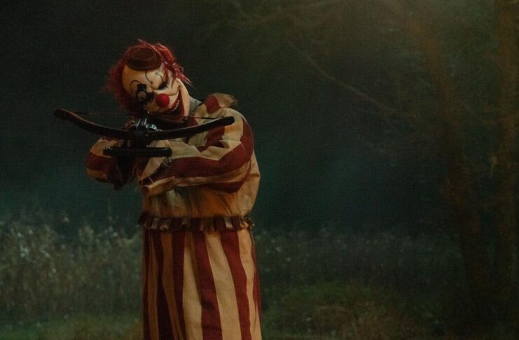 clown in a cornfield
