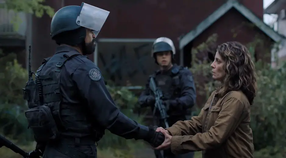 The Last of Us Begins the Revenge Tour...Sort of 1 Isaac shakes hands with a rebel leader from The Last of Us