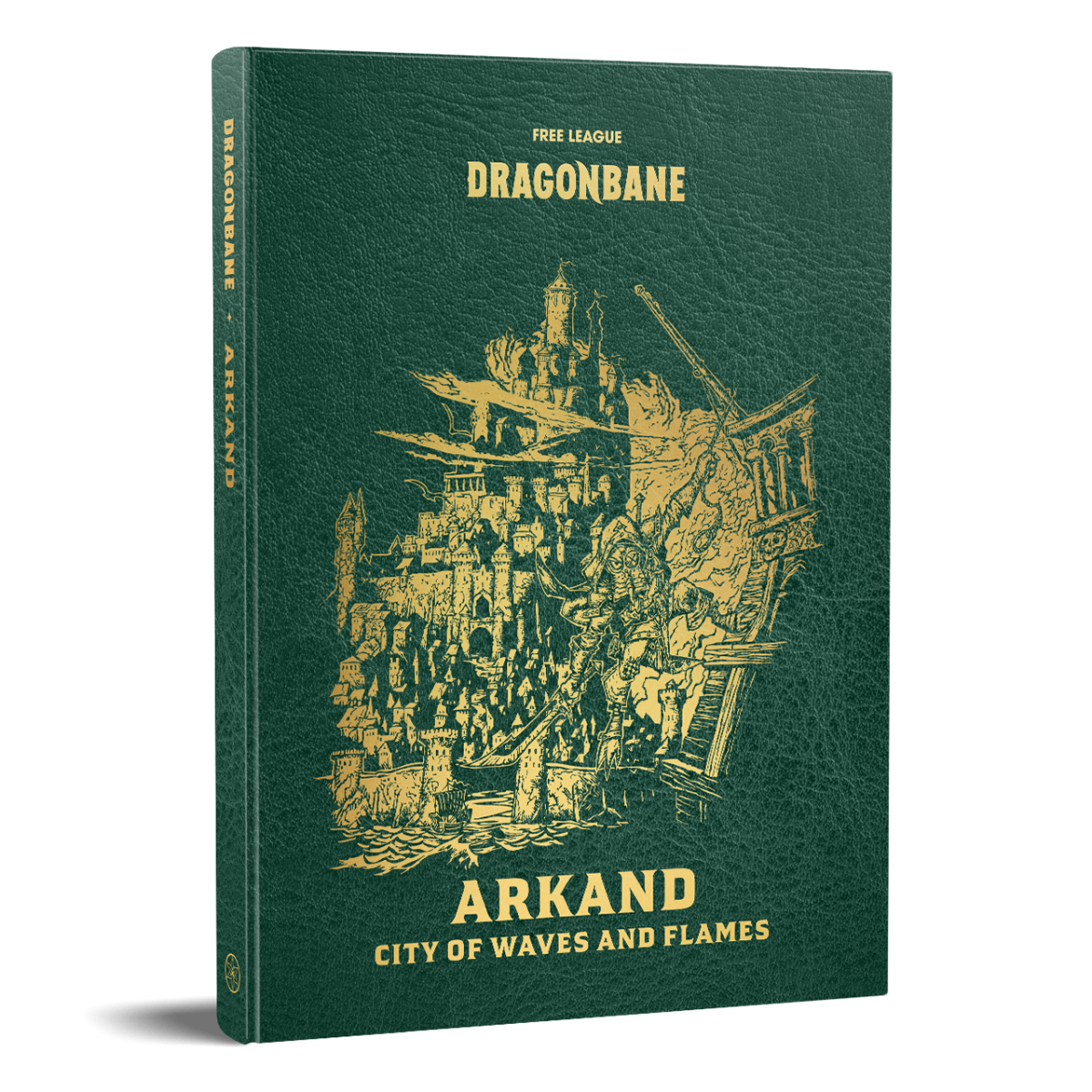 Free League Announces Double Header Dragonbane Kickstarter 2 Dragonbane Arkand: City of Waves and Flames cover