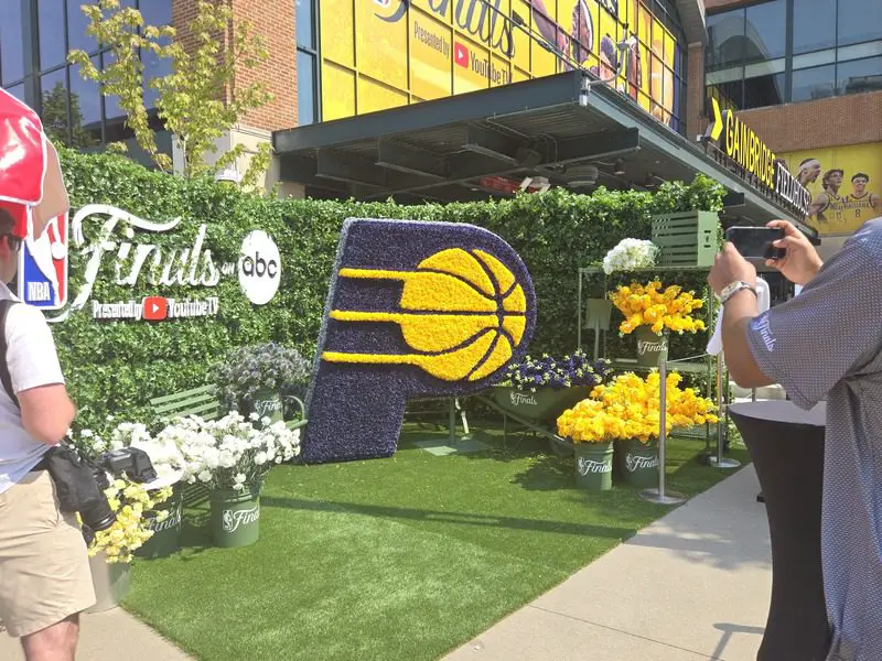 ESPN Gives Teams Their Flowers With 'Blooming Into Greatness' NBA Finals Fan Experience 1 "Blooming Into Greatness" flower sculpture