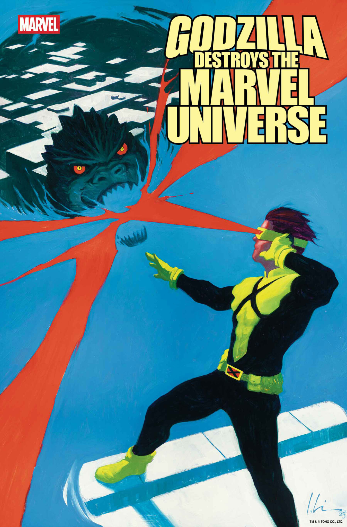 It's the Mutants Vs. The King Of The Monsters In Godzilla Destroys The Marvel Universe #3 5 Godzilla Destroys The Marvel Universe #3 Variant Cover by JEEHYUNG LEE
