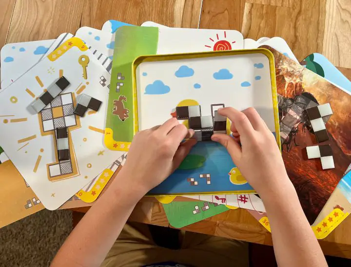 Chip Theory's Magnetic Micro Kids Games Are Perfect Road Trip Puzzles 7 Chip Theory Kids - Pixel Party being played