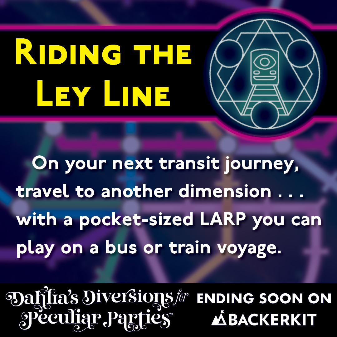 Micro RPG Collection Dahlia's Diversions For Peculiar Parties Promises Bite-Sized Fun 7 Riding the Ley Line from Dahlia’s Diversions for Peculiar Parties