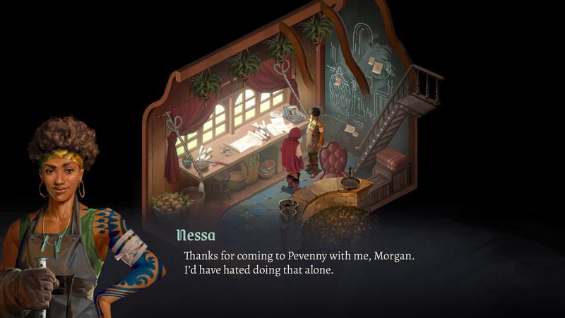 Fallen London Studio Announces Witchy Farm Sim Mandrake 5 Nessa's dialogue in Mandrake