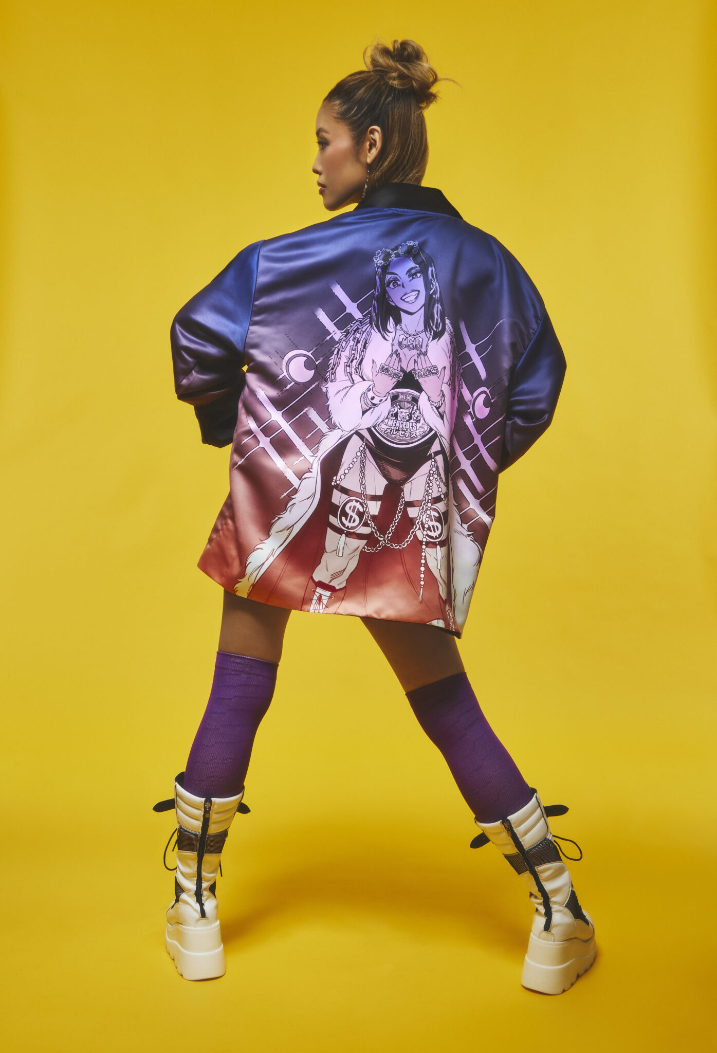 New Crunchyroll Fashion Collab Turns Mercedes Moné Into Flashy Anime Hero 3 Moné Talks Reversible Kimono Jacket