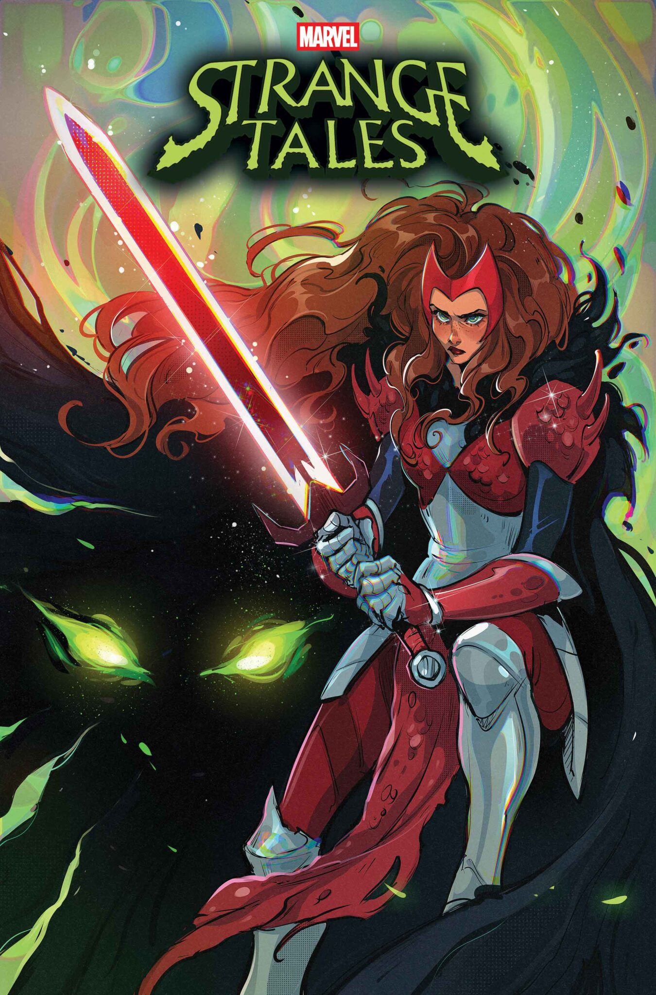Nico Minoru And The Scarlet Witch Deal With A TTRPG Night Gone Wrong In Strange Tales 1 STRANGE TALES #1 Variant Cover by GRETEL LUSKY