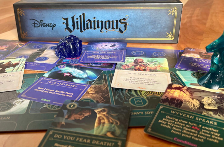 Disney Villainous: Treacherous Tides with components