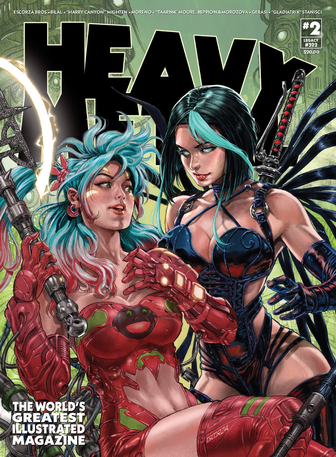 Heavy Metal Magazine Reveals SDCC Exclusive Issue #2 Covers 1 SDCC Exclusive Cover E by the Escorza Brothers