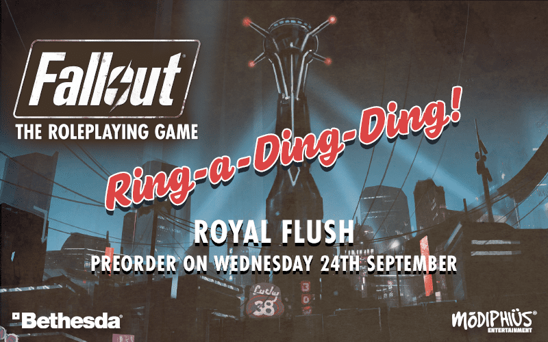 Modiphius Returns To New Vegas With New Fallout The Roleplaying Game Expansion Royal Flush 4 Fallout the Roleplaying Game, Royal Flush art