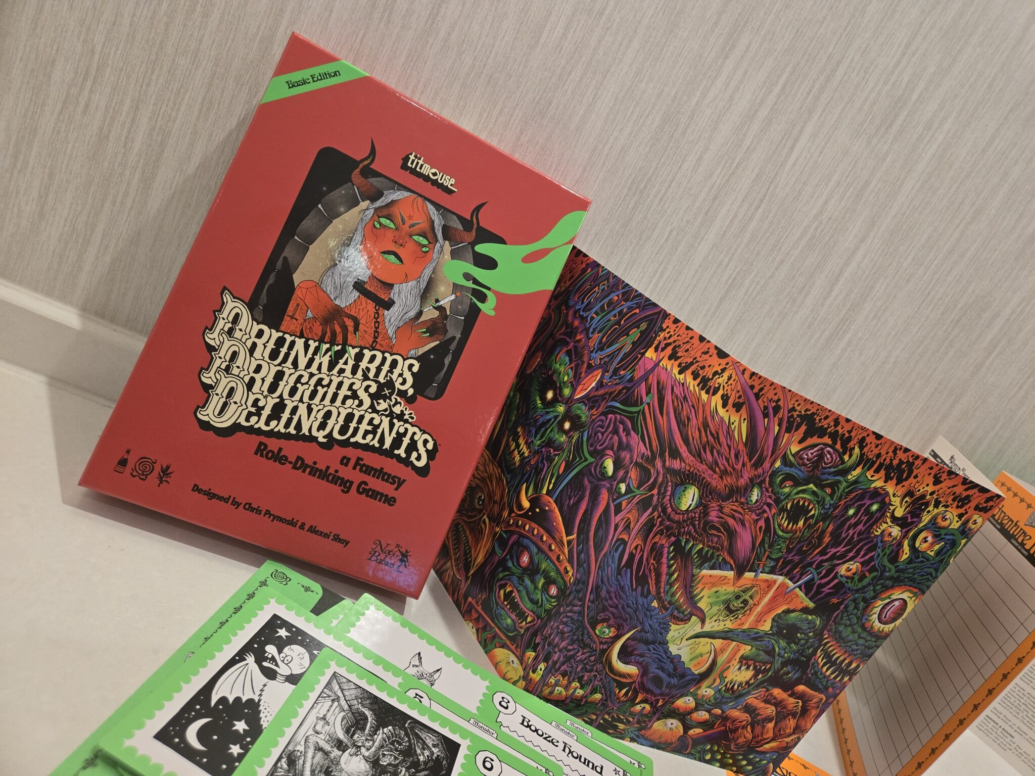 Titmouse's Drunkards, Druggies, And Delinquents box and screen