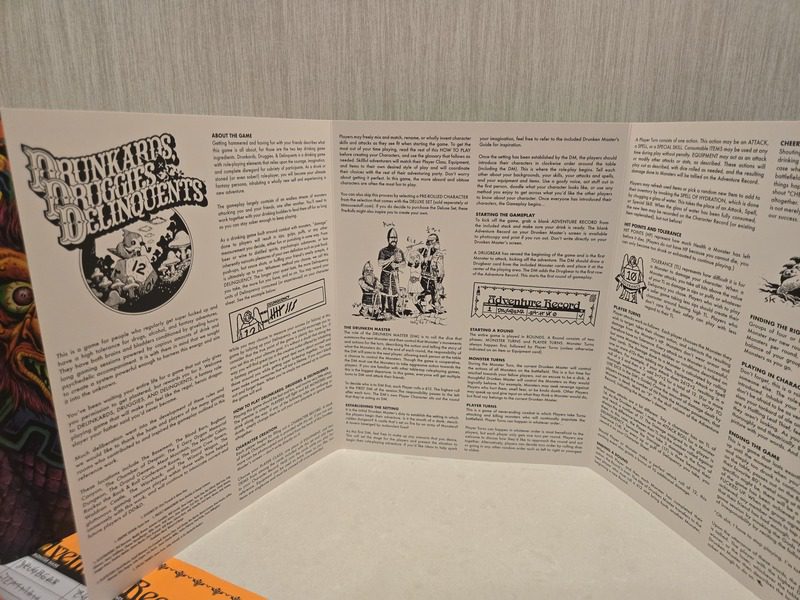 Drunkards, Druggies, And Delinquents DM screen back