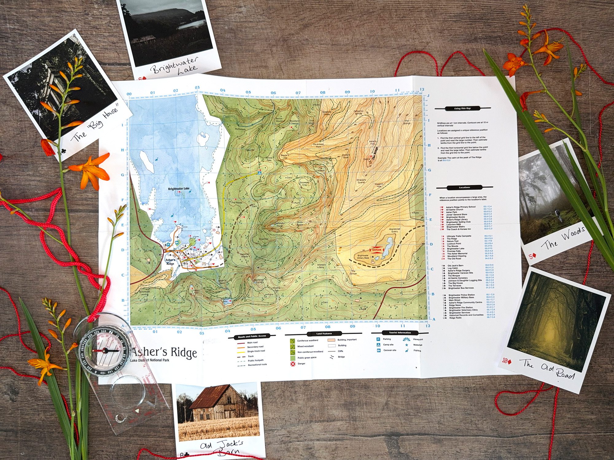 Asher’s Ridge map