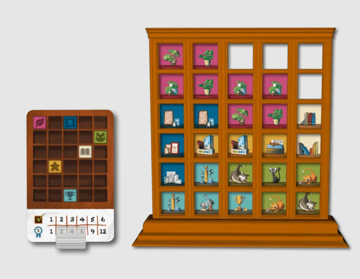 my shelfie player shelf and personal goal card