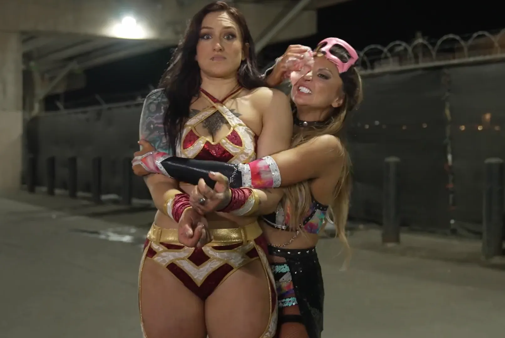 AEW Women's World Champion Kris Statlander: How She Became The Galaxy's Greatest 2 Kris Statlander hugged by her friend Harley Cameron