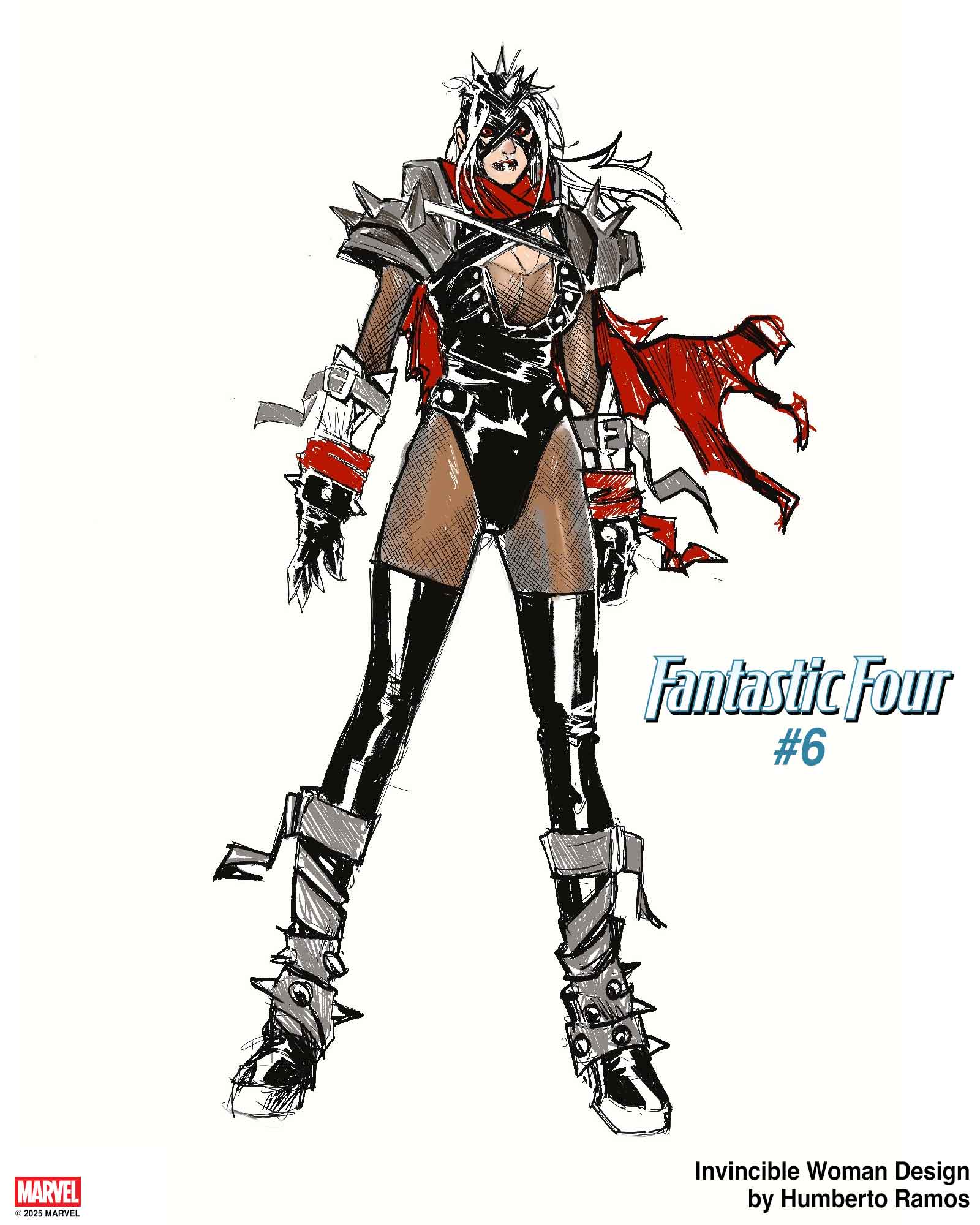  Fantastic Four #6 Invincible Woman design