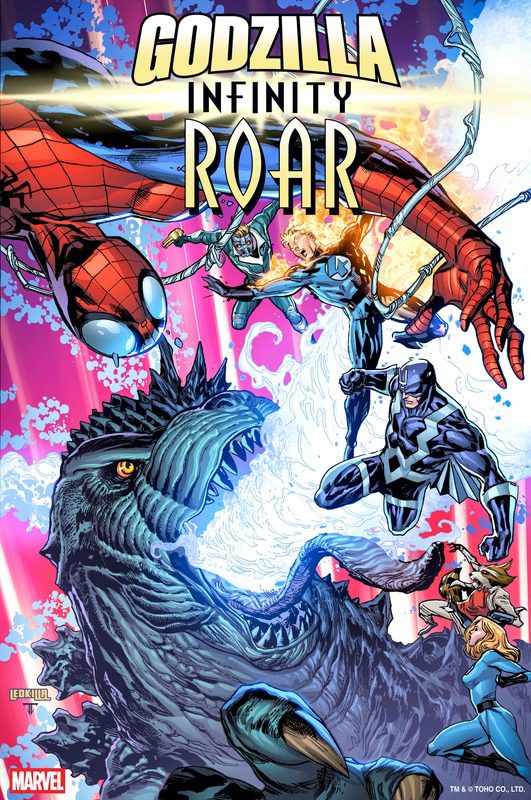 Godzilla Challenges The Power Cosmic In New Marvel Crossover 2 Godzilla: Infinity Roar Cover by KEN LASHLEY