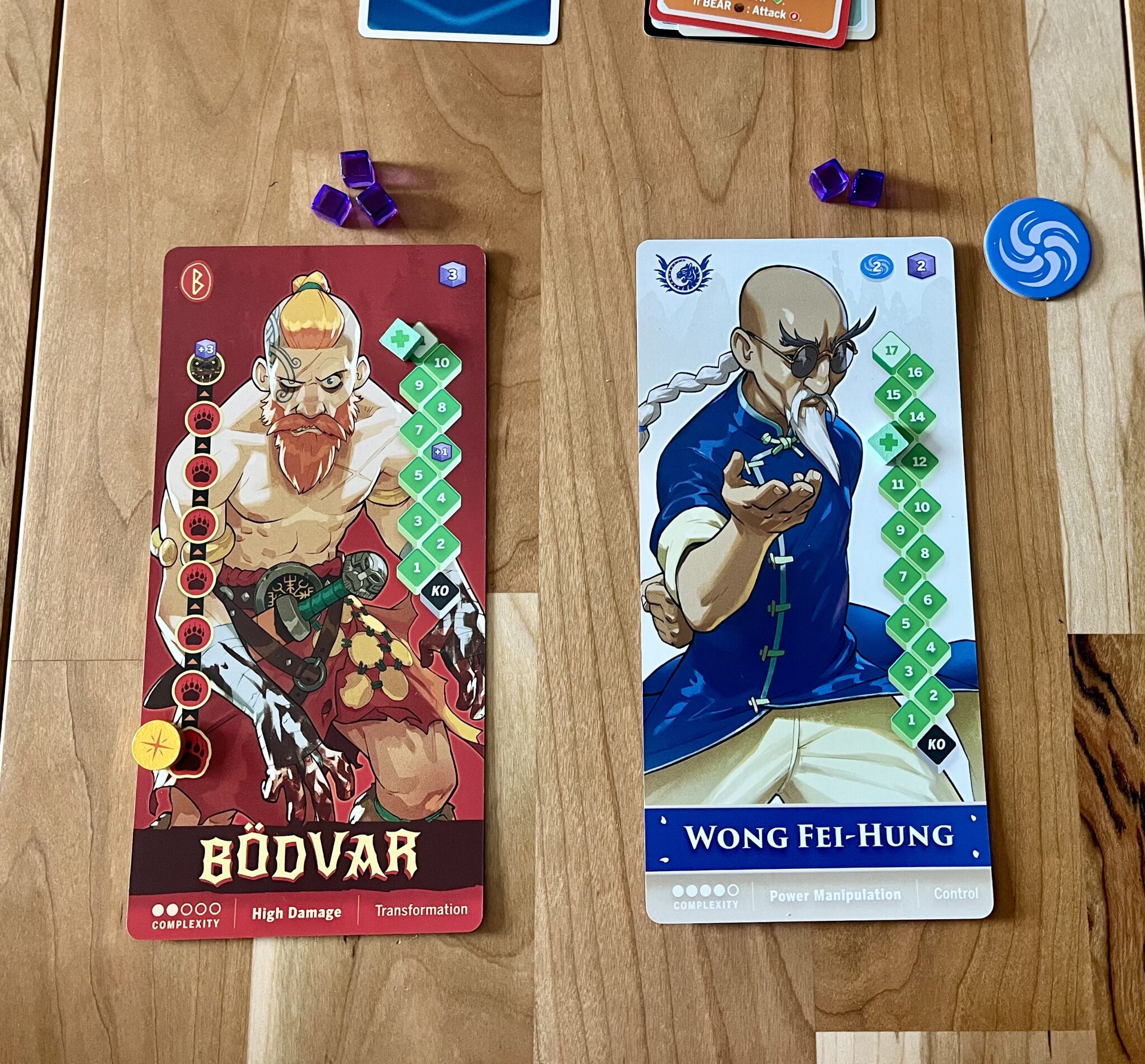 'Tag Team' Is A Classic Arcade Fighting Card Game For 2 Players 6 Tag Team fighter boards
