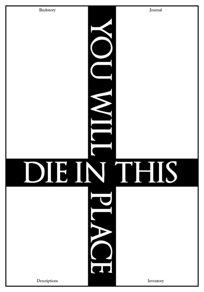 You Will Die in This Place characer sheet