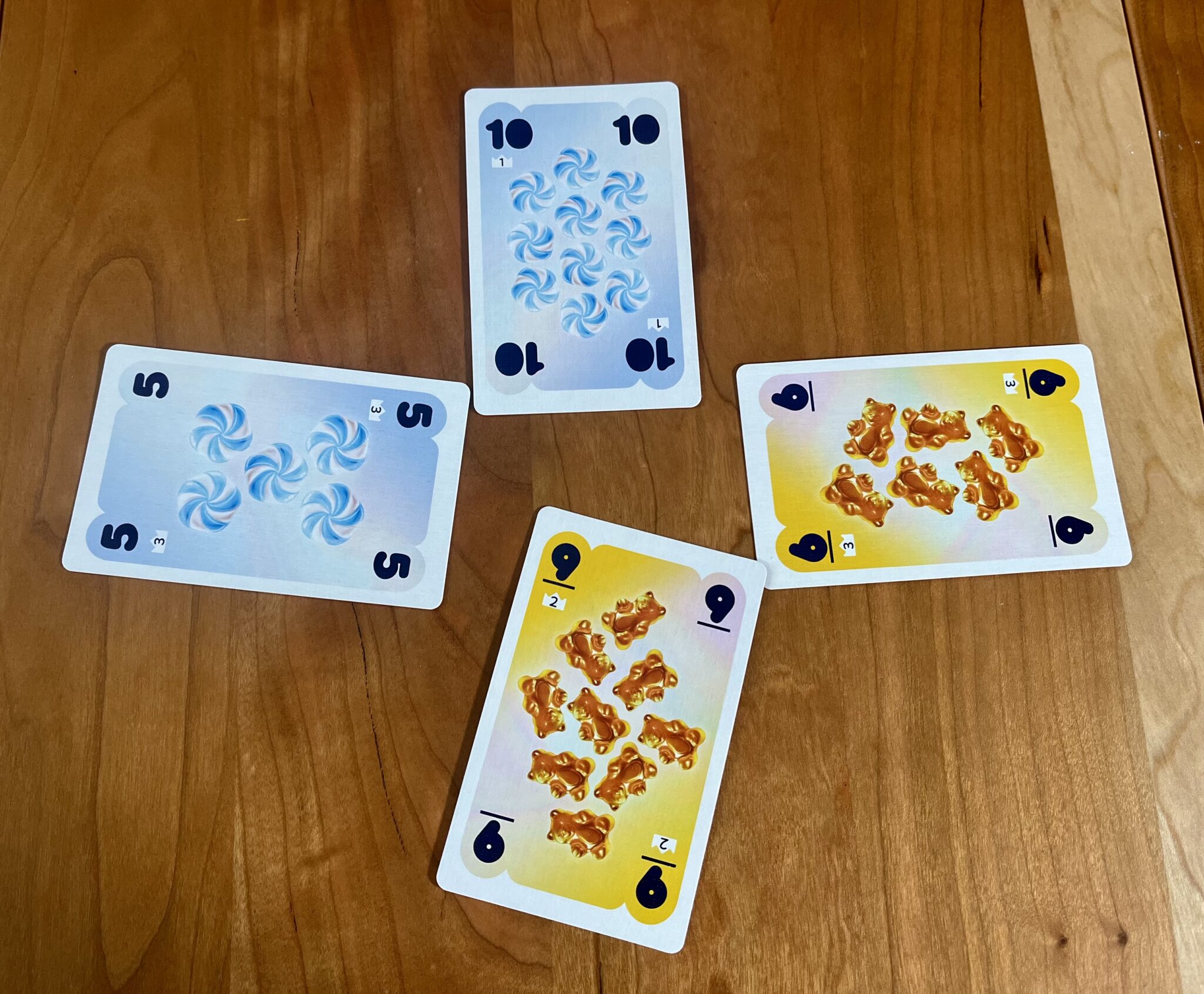 Sweet Takes cards being played