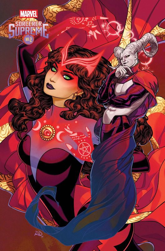 This December, Wanda Maximoff Will Take On A New Mantle: Sorcerer Supreme 14 SORCERER SUPREME #2 Variant Cover by RUSSELL DAUTERMAN